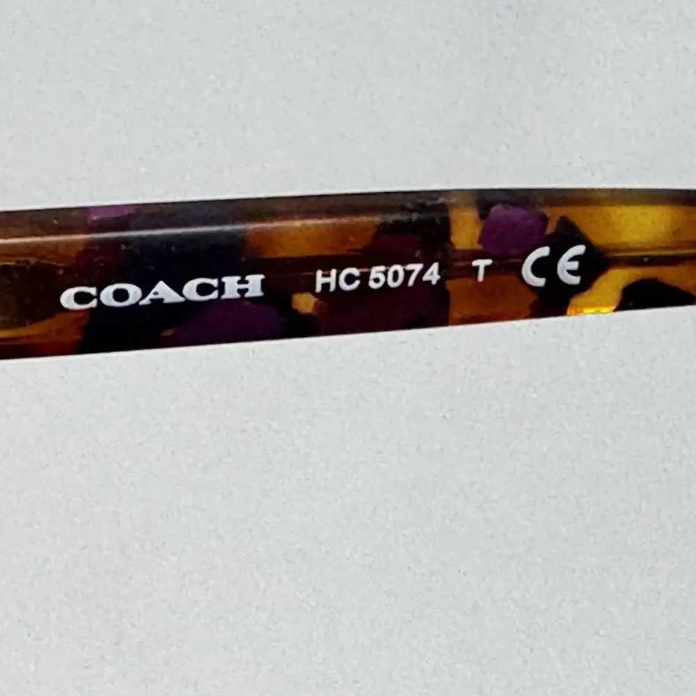 Coach HC5074 9241 Satin Gold Purple Confetti Sunglass Frames 54-17-135